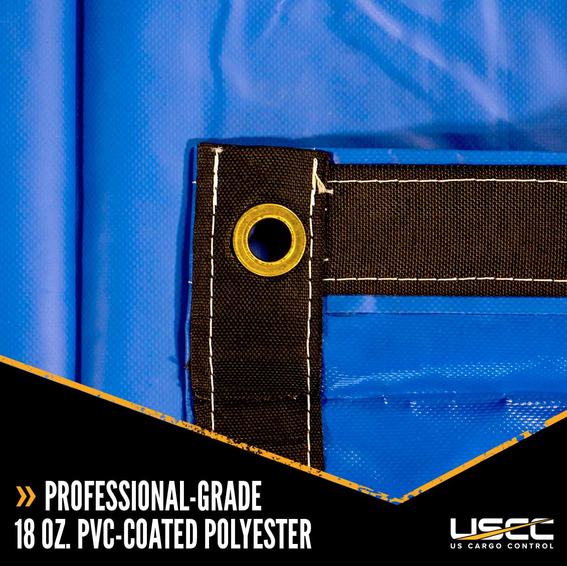 Heavy Duty Lumber Tarp 24 foot x 28 foot (8 foot Drop & Flap) 18 oz Blue Tarp image 2 of 9