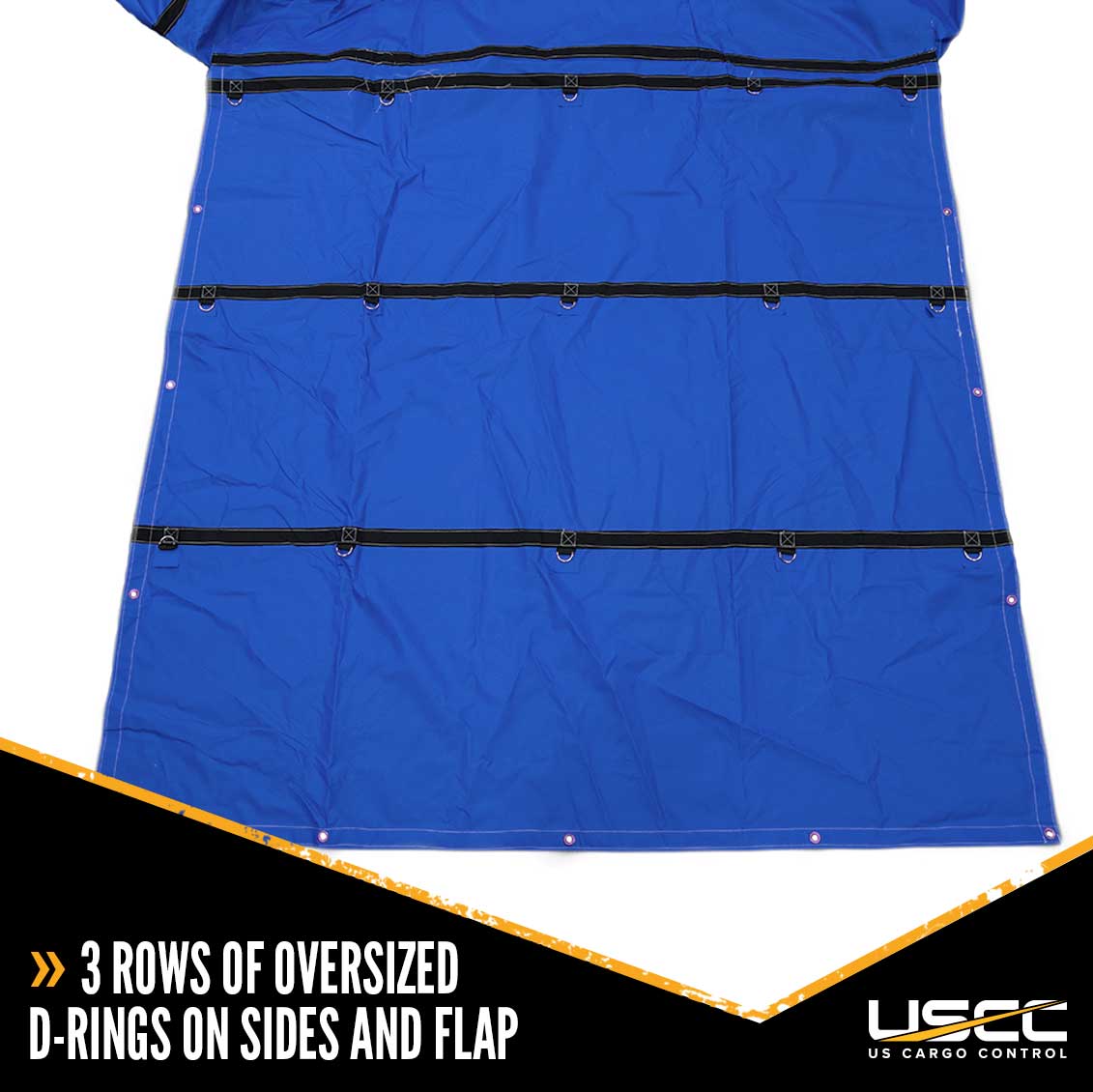 Heavy Duty Lumber Tarp 24 foot x 28 foot (8 foot Drop & Flap) 18 oz Blue Tarp image 5 of 9