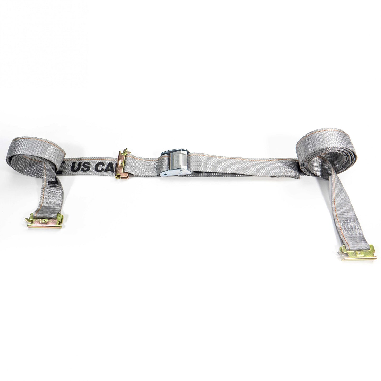 2 inch x 16 foot Gray ETrack Cam Strap w DoubleFitted End image 2 of 9