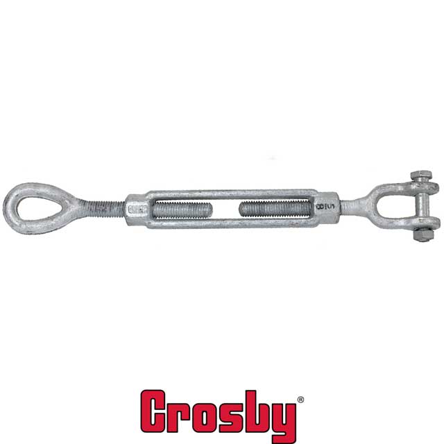 58 inch x 12 inch Crosby Jaw & Eye Galvanized Turnbuckle HG227 image 2 of 2