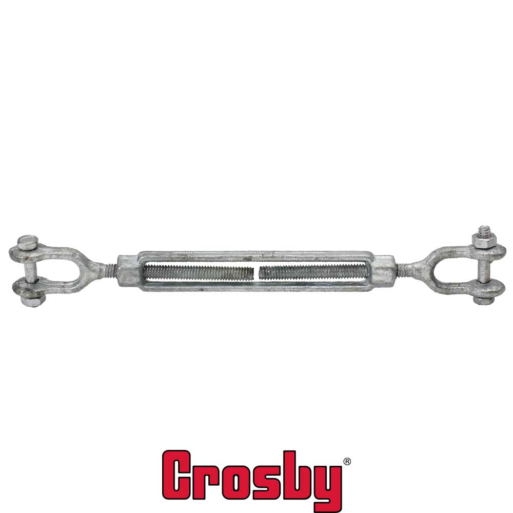 12 inch x 12 inch Crosby Jaw & Jaw Galvanized Turnbuckle HG228 image 2 of 2