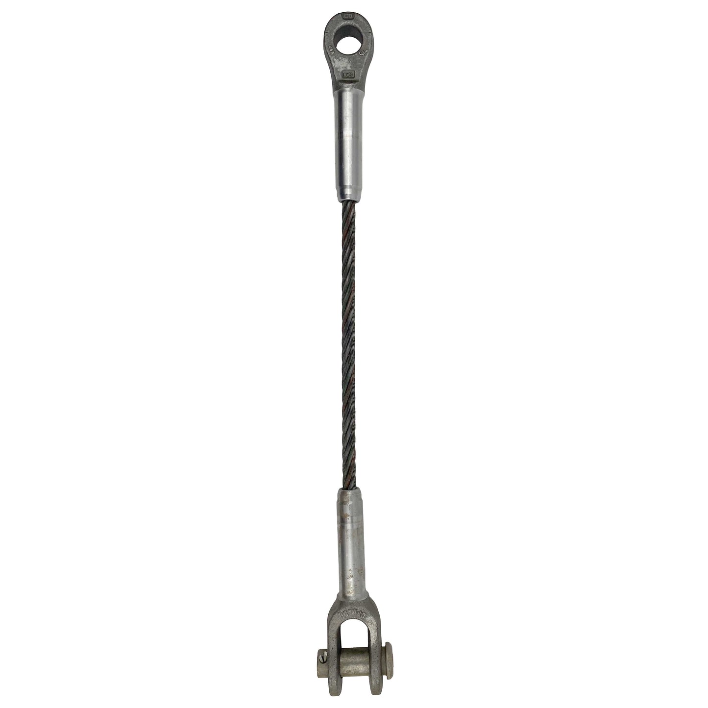 1 inch x 12 foot Open and Closed Swage Socket Wire Rope Sling image 1 of 5