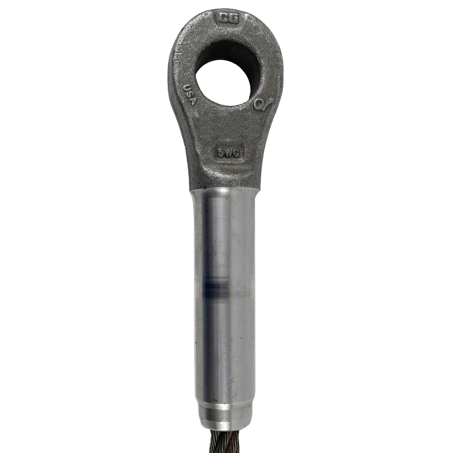 1 inch x 12 foot Open and Closed Swage Socket Wire Rope Sling image 2 of 5