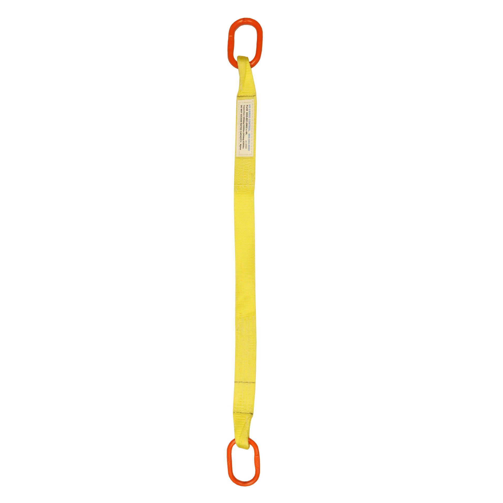 1 inchx6 foot (2 ply) Single Leg Nylon Sling w Master Link Both Ends image 1 of 2