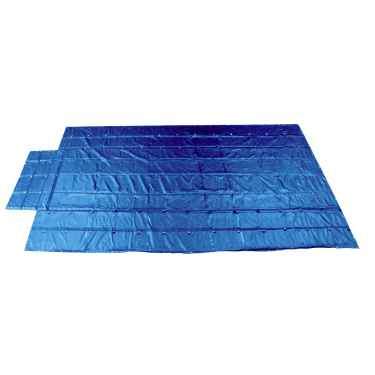 Heavy Duty Lumber Tarp 16 foot x 28 foot (4 foot Drop & Flap) 18 oz Blue Tarp image 1 of 9