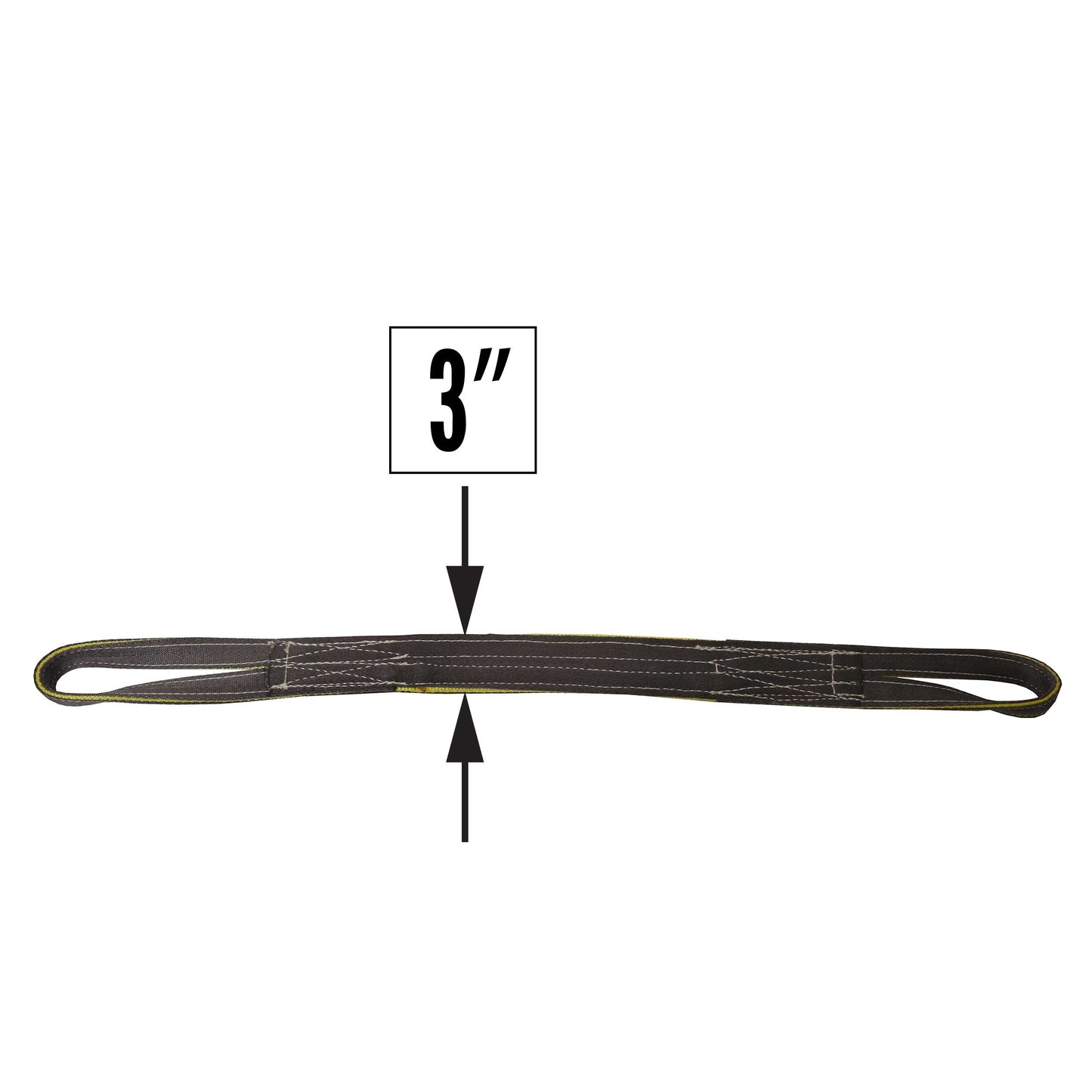 Nylon Lifting Sling Reversed Eye 3 inch x 14 foot 2ply image 2 of 2