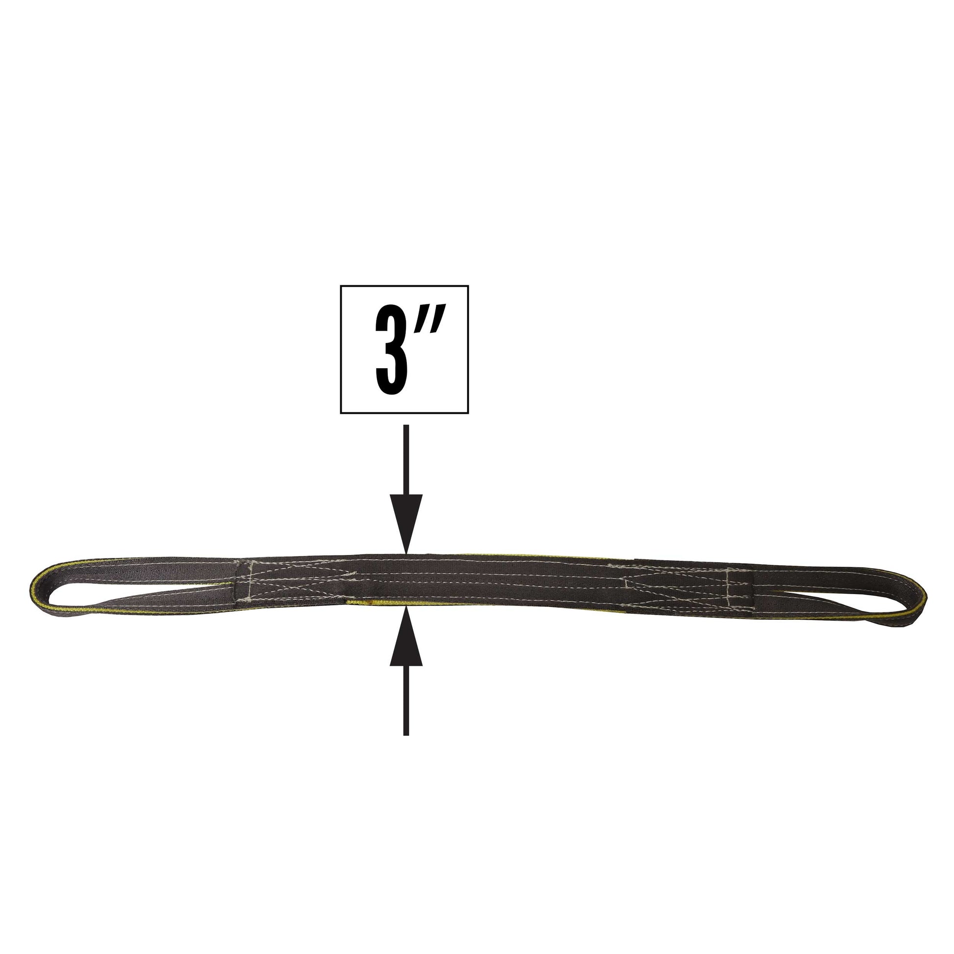 Nylon Lifting Sling Reversed Eye 3 inch x 14 foot 2ply image 2 of 2