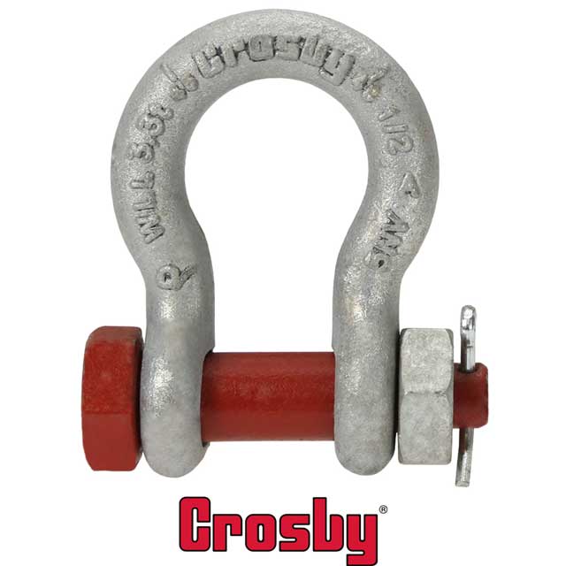 Crosby Anchor Shackle Bolt Type 716 inch G2140 266 Ton image 2 of 2