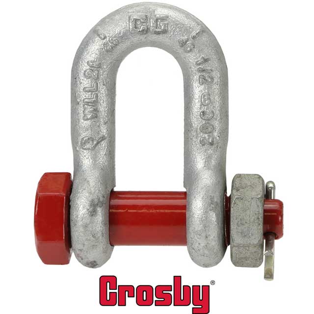 Crosby&reg Chain Shackle Bolt Type 118 inch G2150 95 Ton image 2 of 2