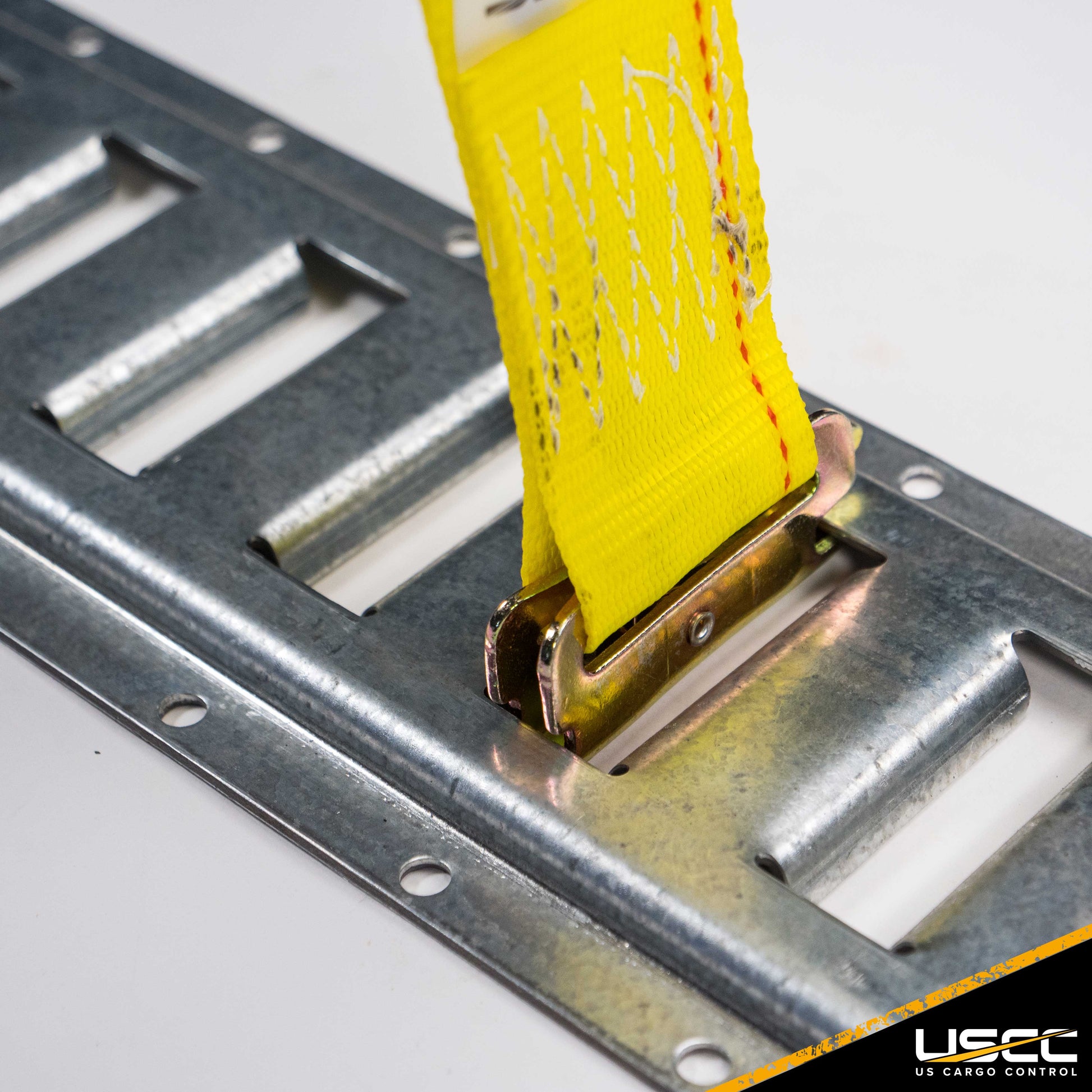 2 inch x 12 foot Yellow ETrack Ratchet Strap wDoubleFitted End image 8 of 10