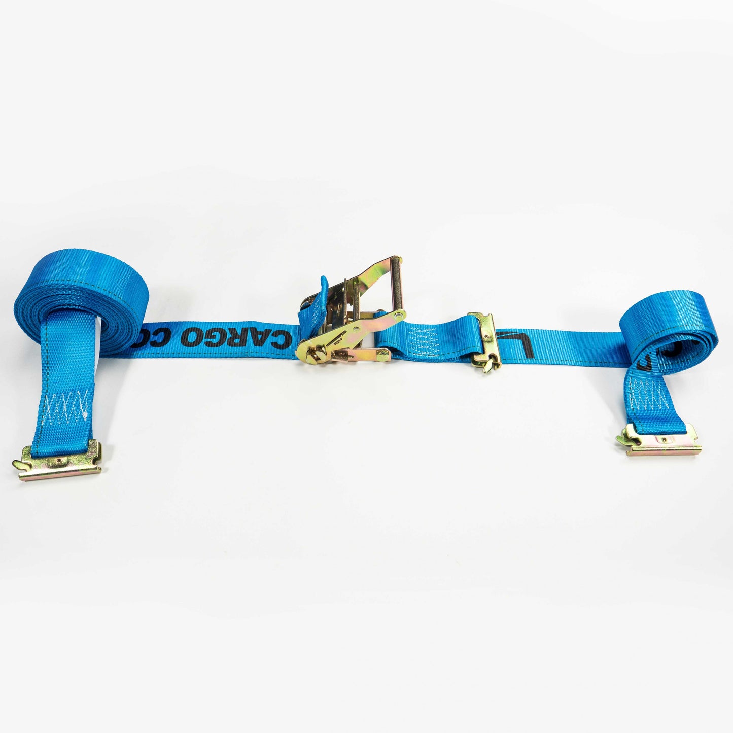 2 inch x 20 foot Blue ETrack Ratchet Strap w DoubleFitted End image 2 of 9
