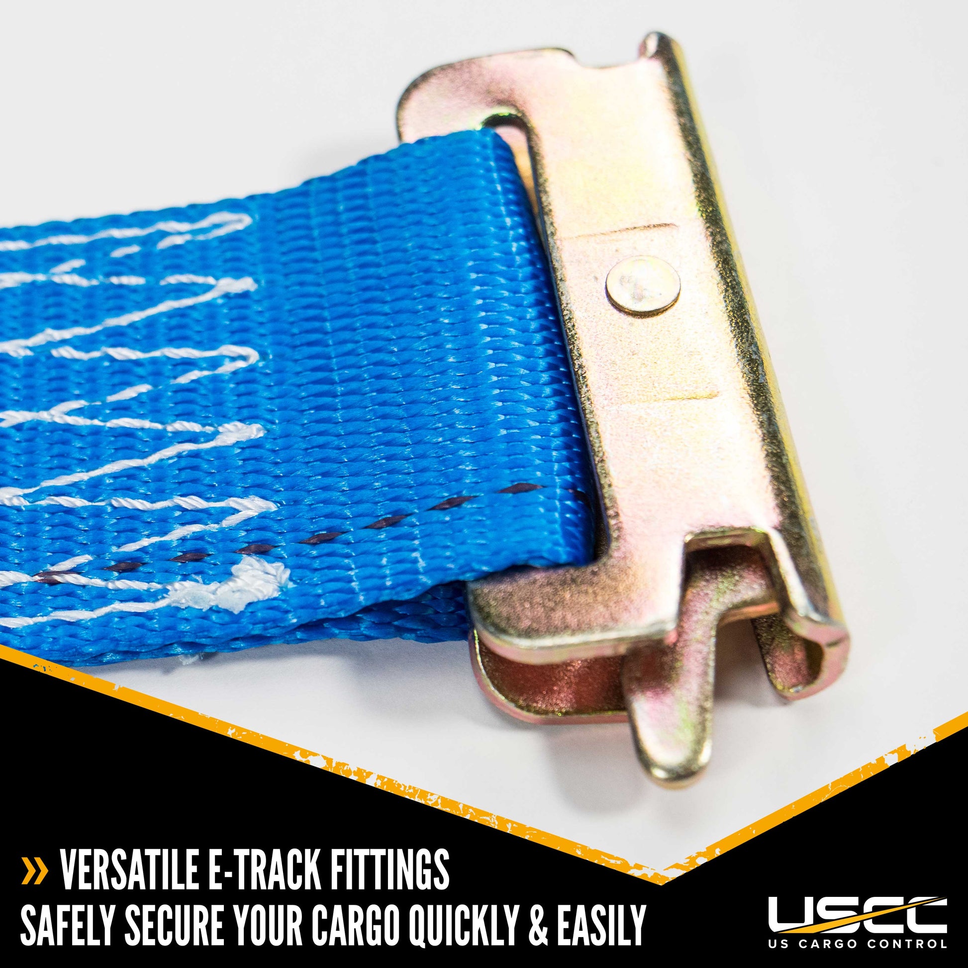 2 inch x 20 foot Blue ETrack Ratchet Strap w DoubleFitted End image 4 of 9