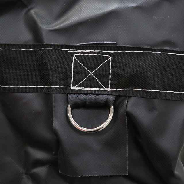 Heavy Duty Lumber Tarp 28 foot x 28 foot (10 foot Drop & Flap) 18 oz Black Tarp image 3 of 4