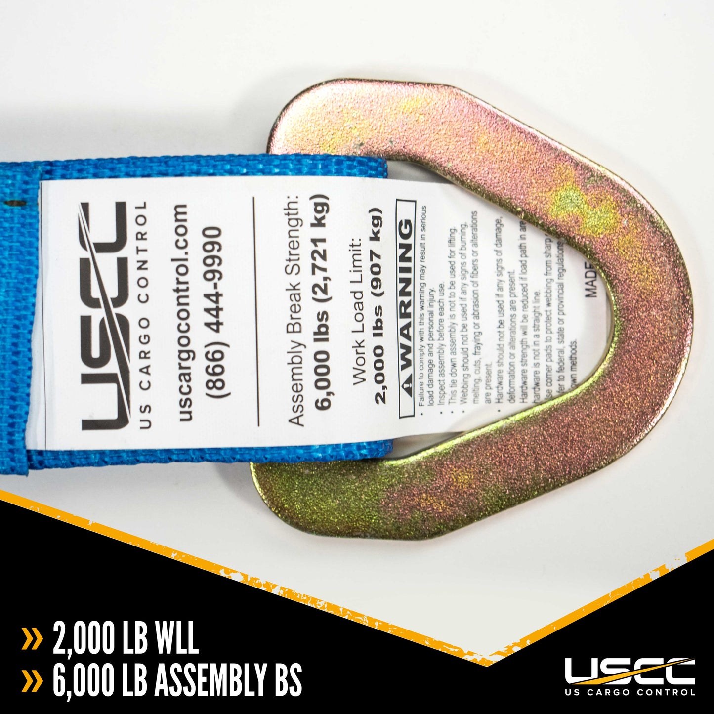 Heavy Duty 6 inch E Track Rope TieOff Blue image 2 of 7