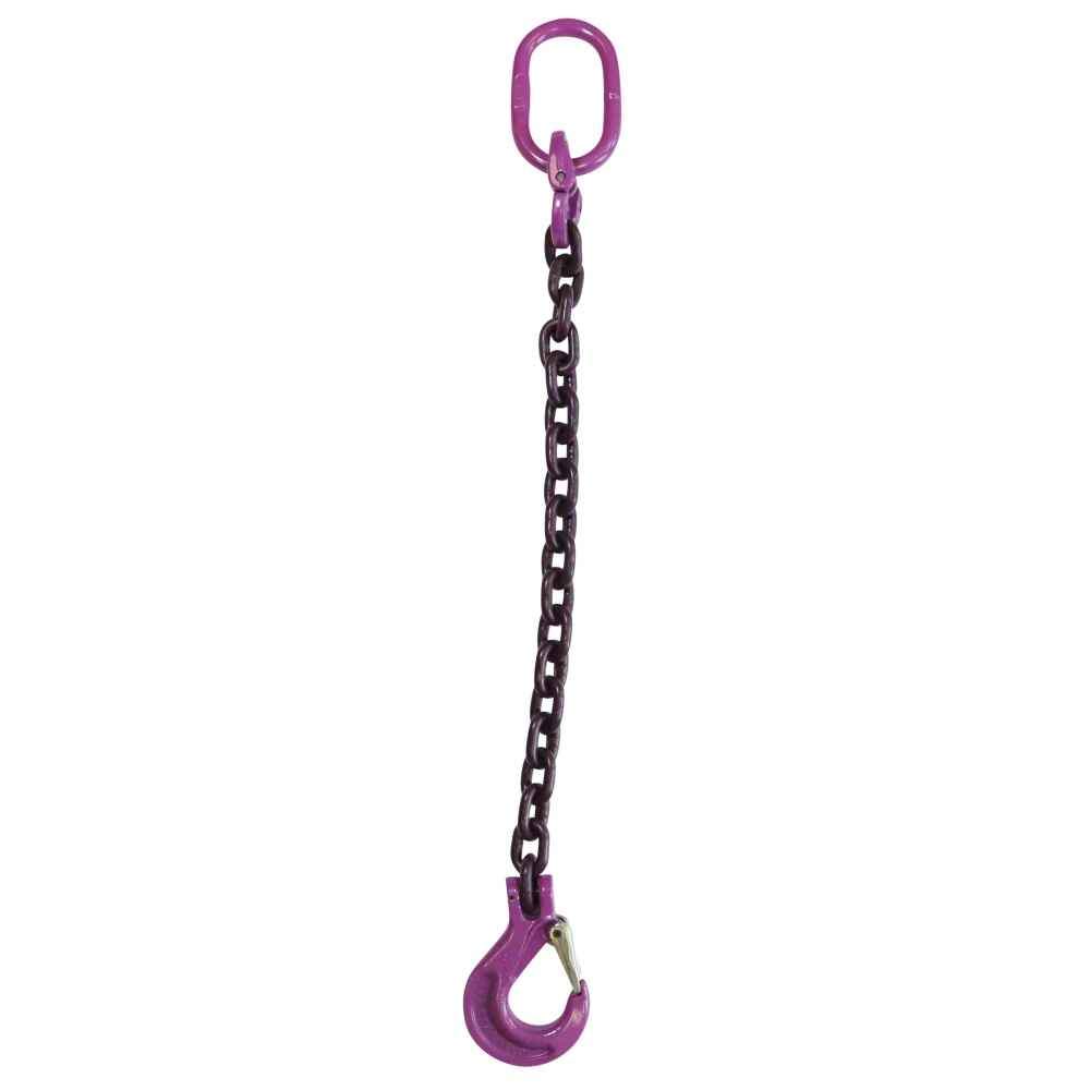 516 inch x 18 foot Single Leg Chain Sling w Sling Hook Grade 100 image 1 of 3