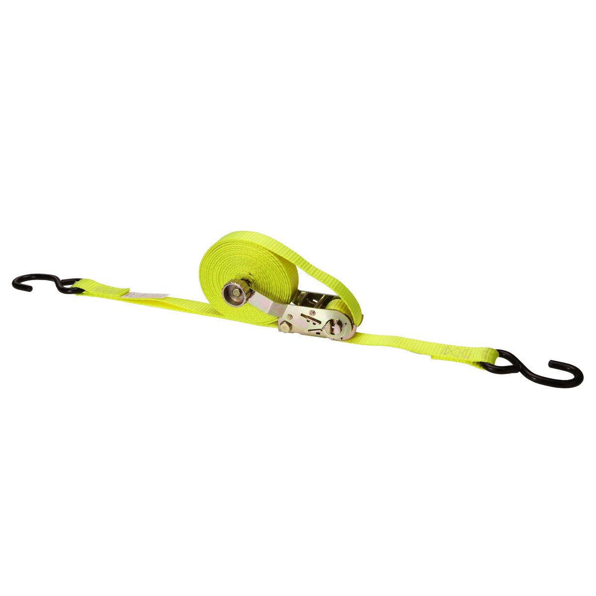 1" x 16' Rollup Ratchet Strap With S-Hook