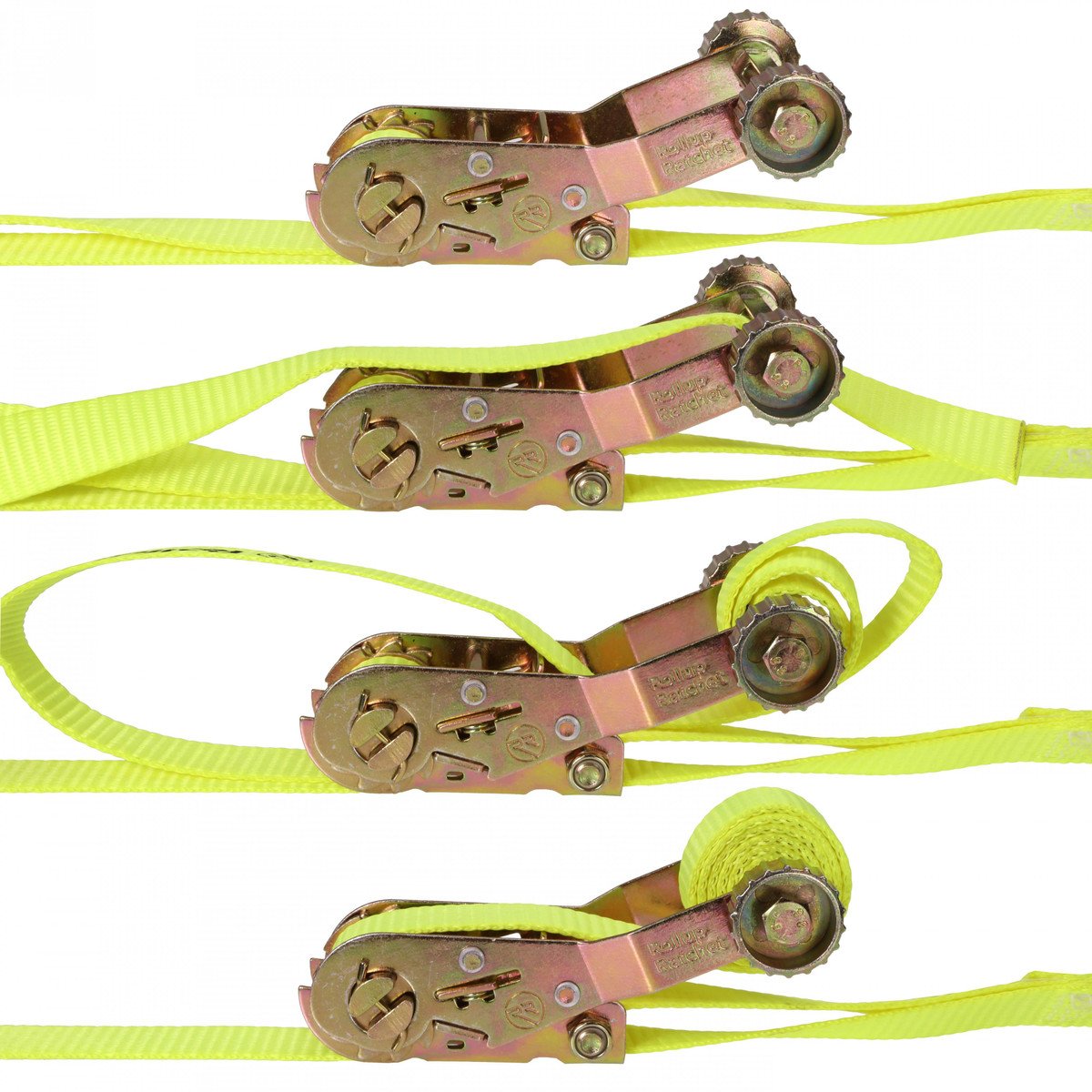 2" x 18' Rollup Ratchet Strap With Flat Hook