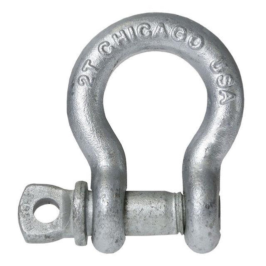 Screw Pin Anchor Shackle Chicago Hardware 118 inch Galvanized Steel 95 Ton image 1 of 2