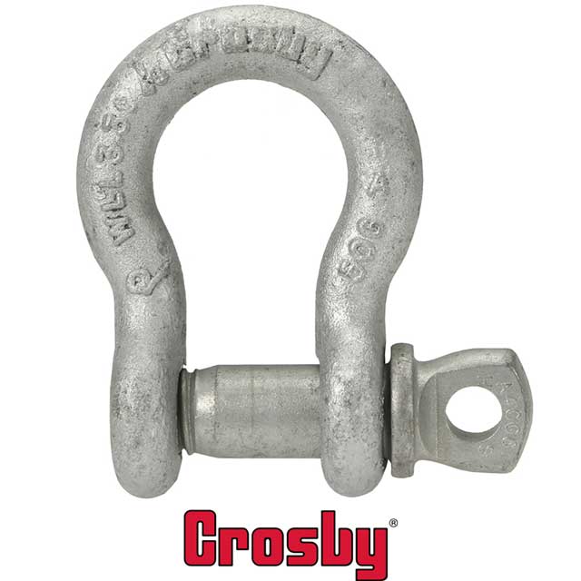 Crosby Anchor Shackle Screw Pin 38 inch G209A 2 Ton image 2 of 2