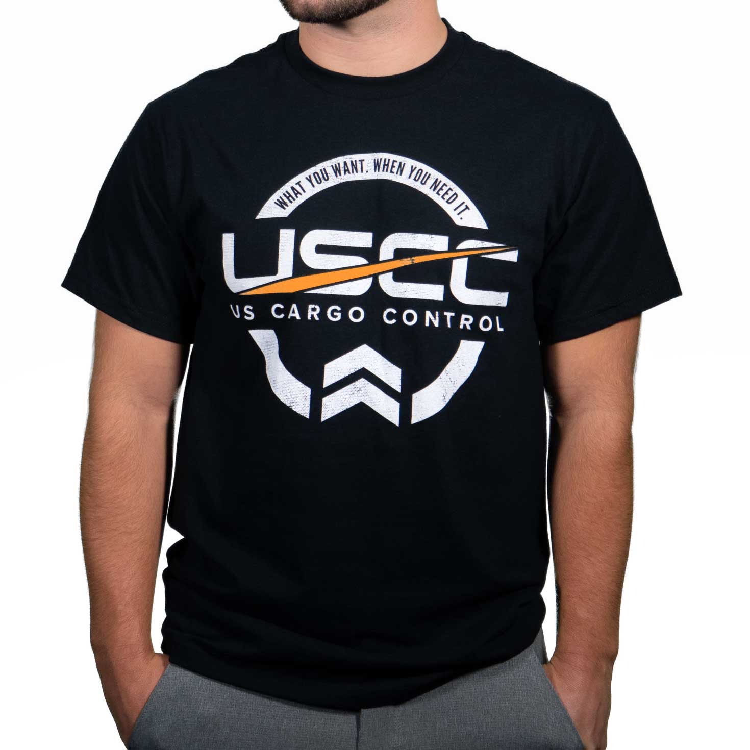 USCC Black Gildan Ringspun TShirt 2XL image 1 of 2