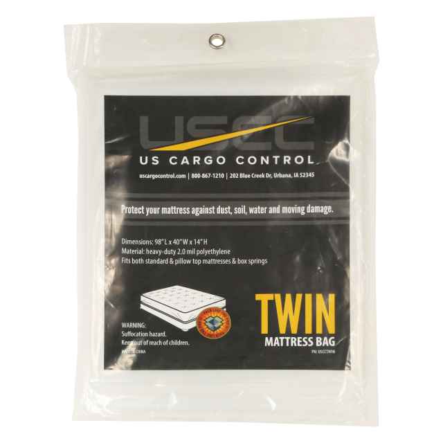 Heavy Duty Plastic Mattress Bag: Twin