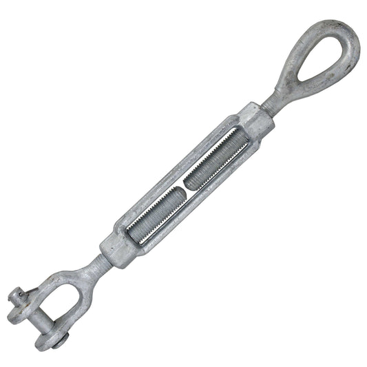 1 inch x 12 inch Crosby Jaw & Eye Galvanized Turnbuckle HG227 image 1 of 2