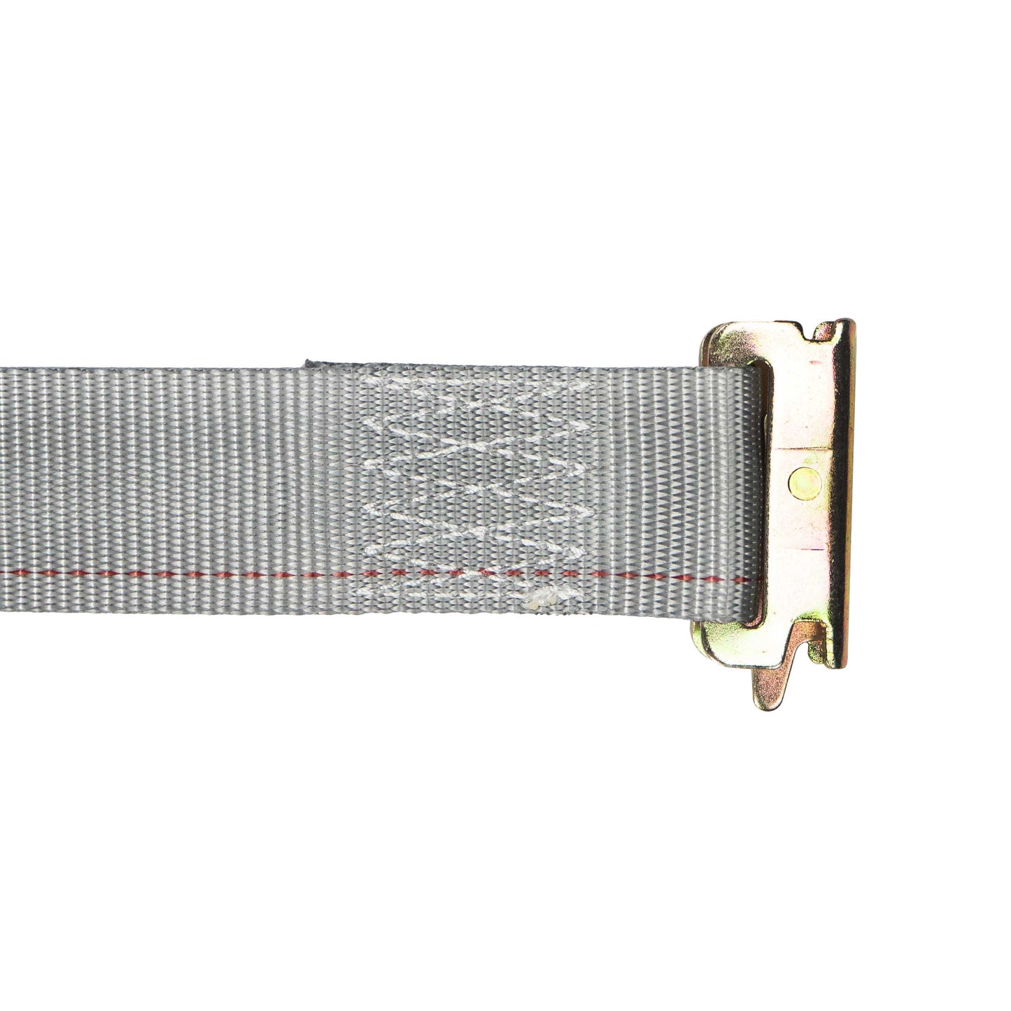 2 inch x 16 foot Gray Sliding E Track Ratchet Strap w Spring EFittings image 4 of 9