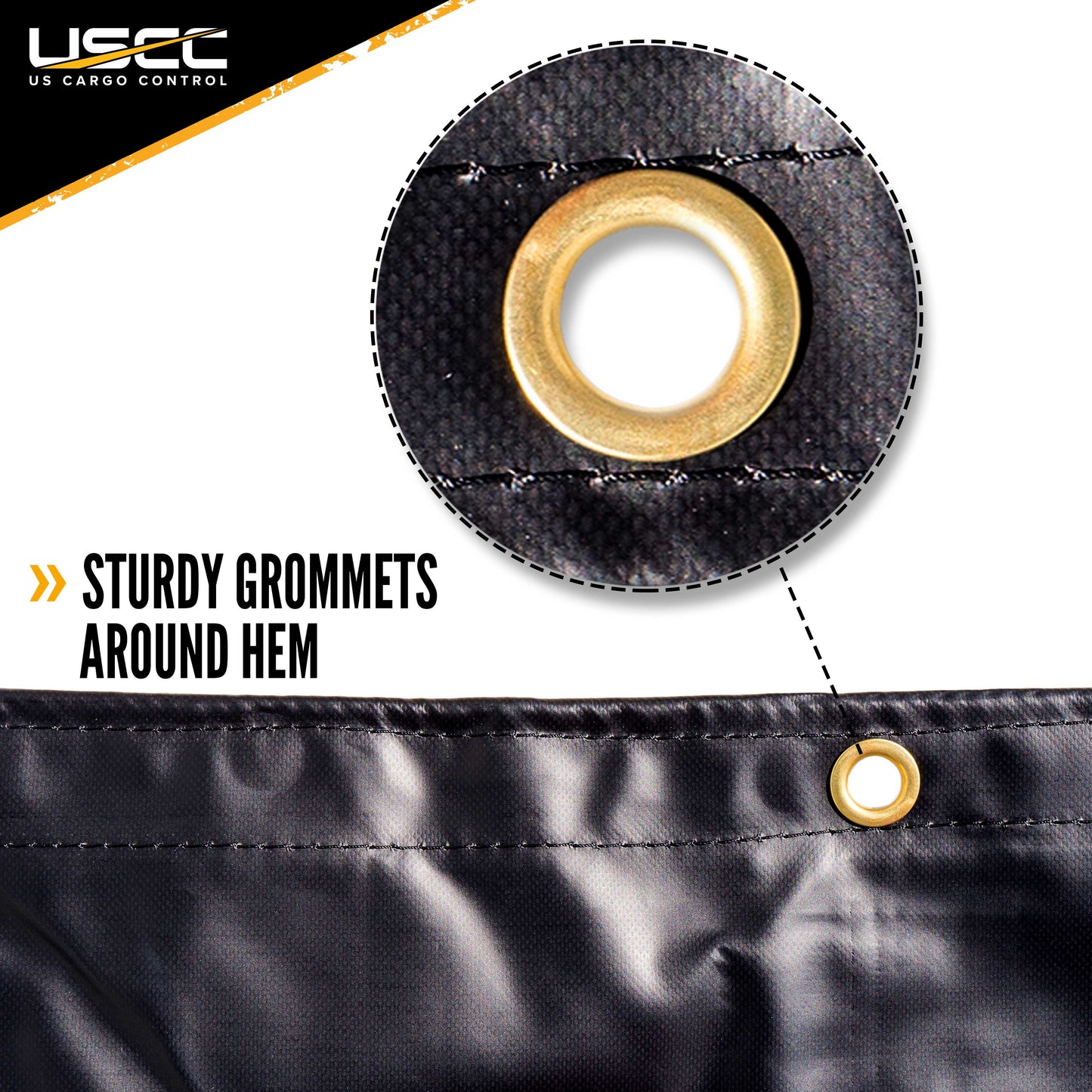 Heavy Duty Steel Tarp 16 foot x 27 foot (4 foot Drop4Sided) 18oz image 5 of 9