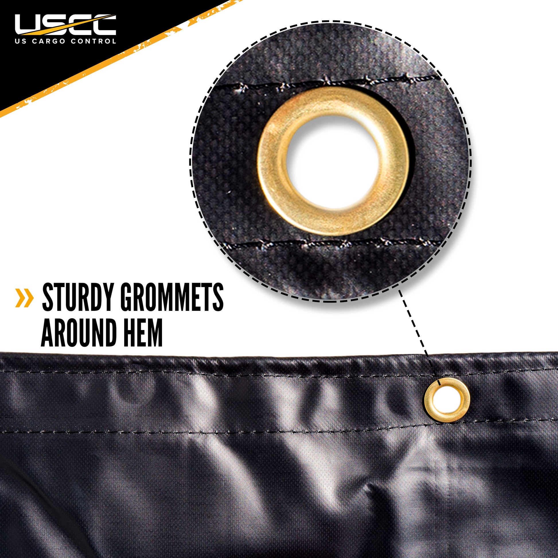 Heavy Duty Steel Tarp 16 foot x 27 foot (4 foot Drop4Sided) 18oz image 5 of 9