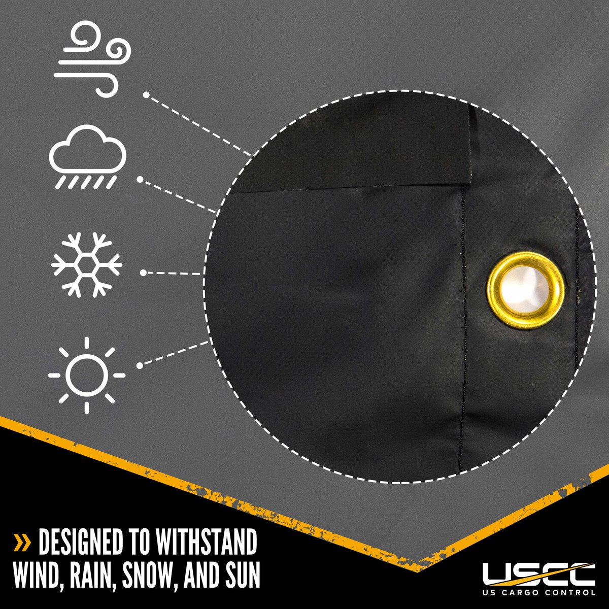 Lightweight Steel Tarp - 24' x 18' (8' Drop) - 14 oz. Black Tarp