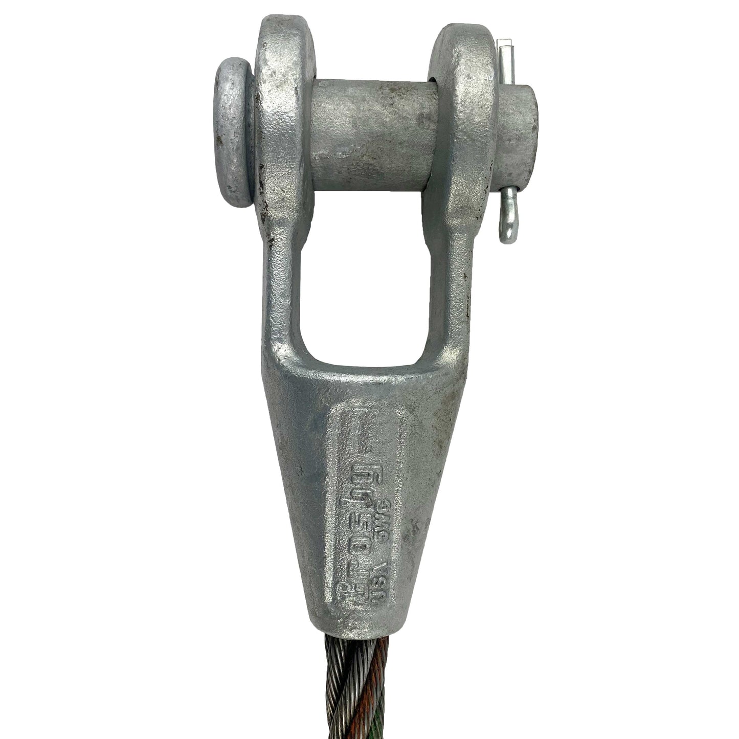 138 inch x 14 foot Open and Closed Spelter Socket Wire Rope Sling image 5 of 6