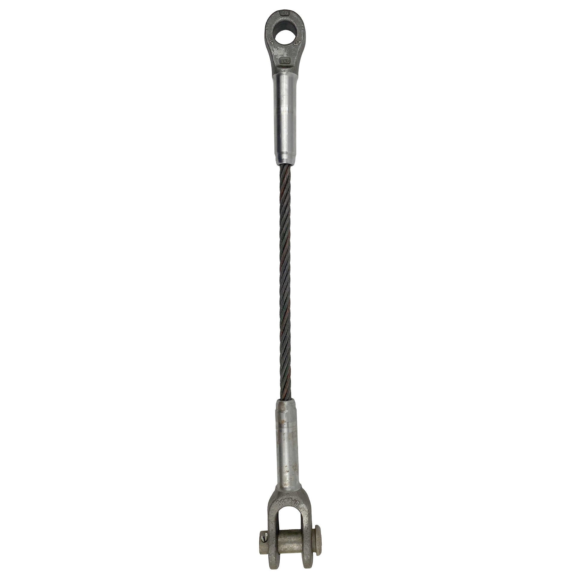 1 inch x 10 foot Open and Closed Swage Socket Wire Rope Sling image 1 of 5